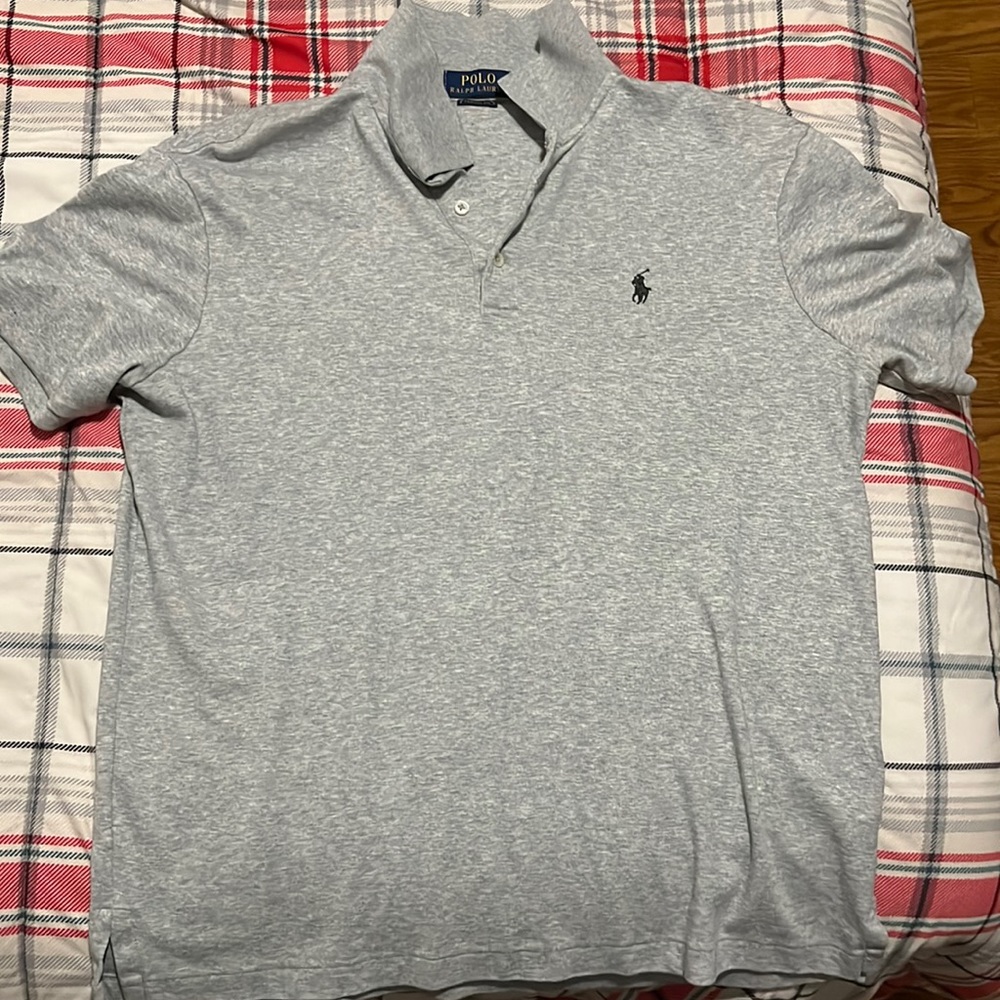 Medium Short Sleeve Gray Polo
